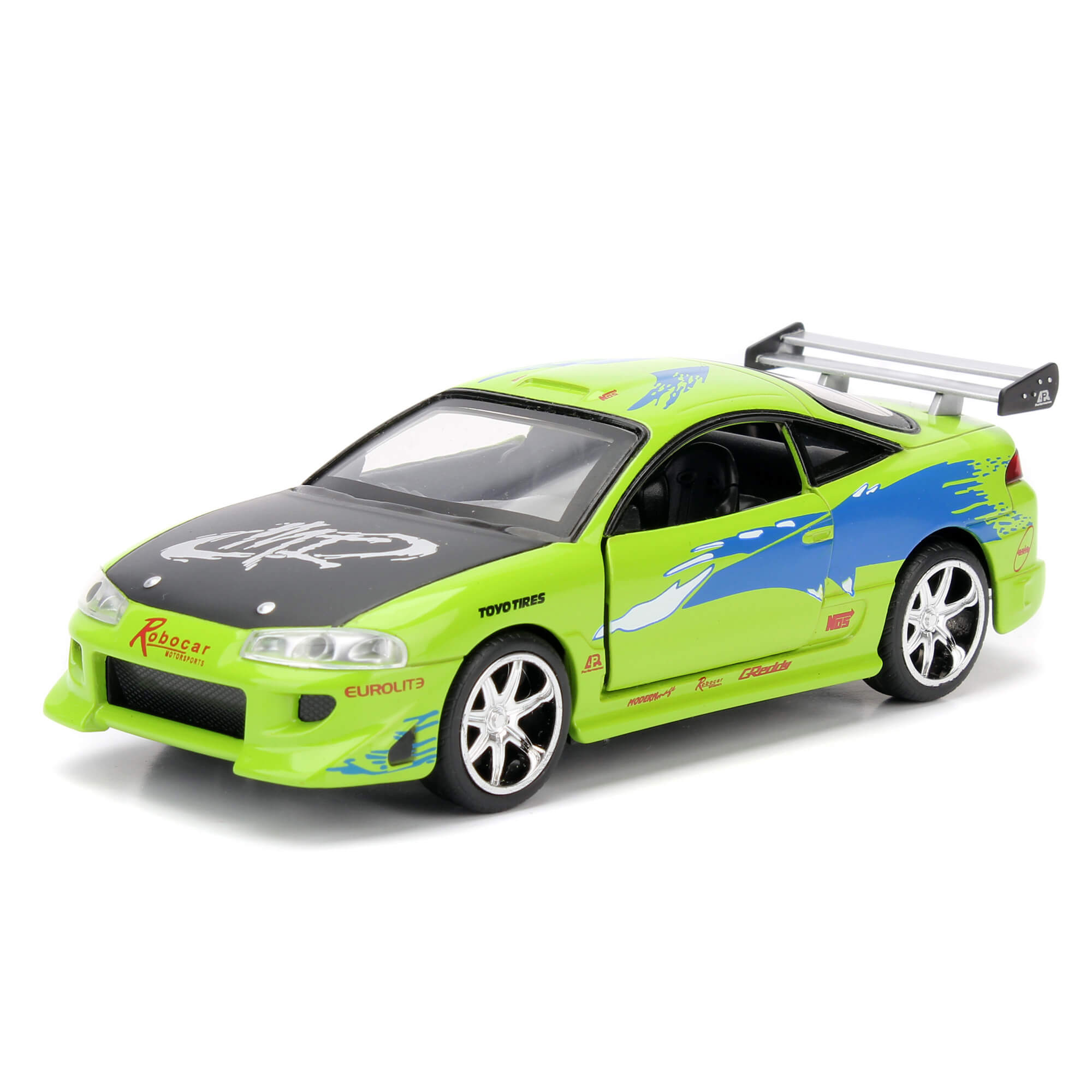 Brian 1995 Mitsubishi Eclipse Rápido y Furioso Jada Toys Escala 1:32