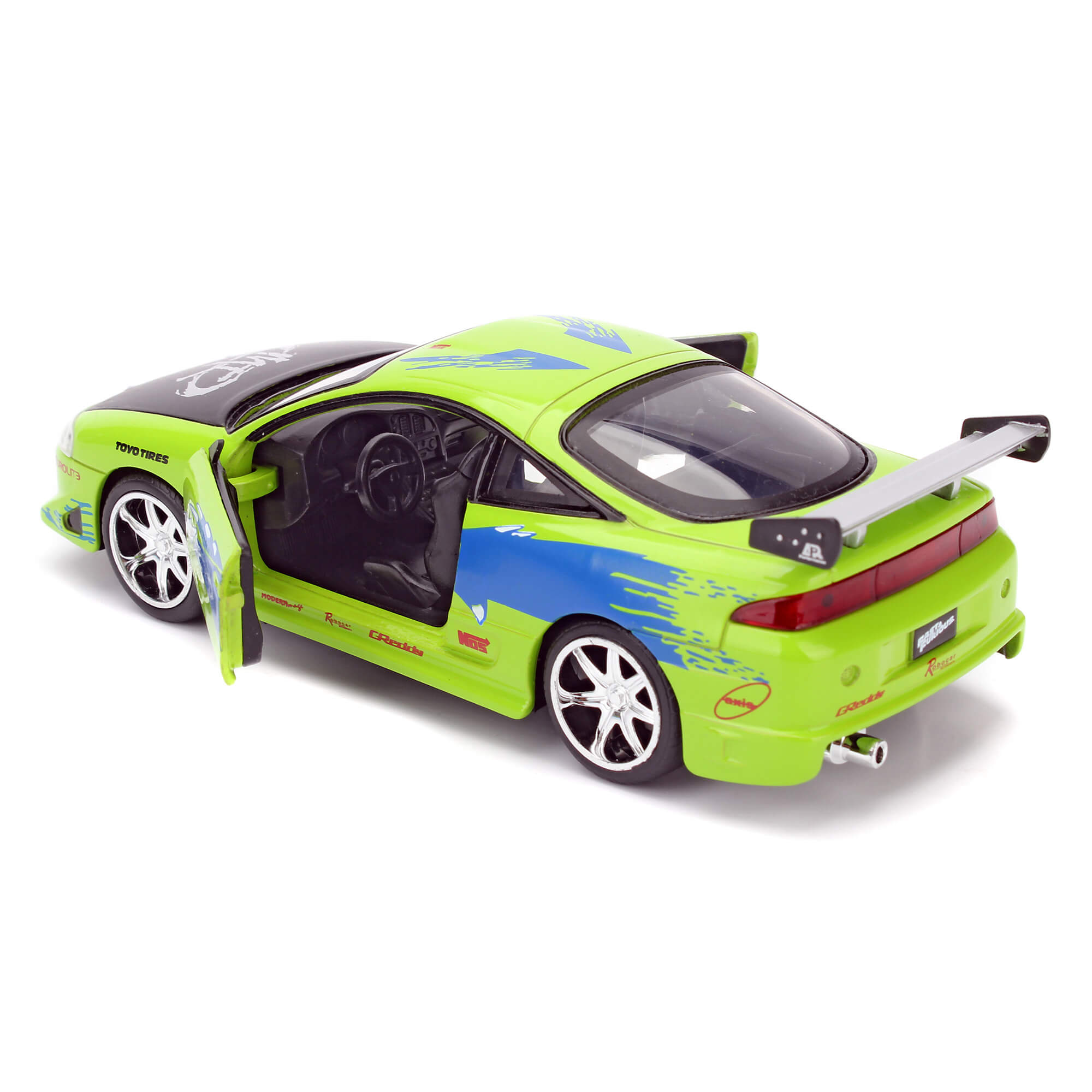 Brian 1995 Mitsubishi Eclipse Rápido y Furioso Jada Toys Escala 1:32
