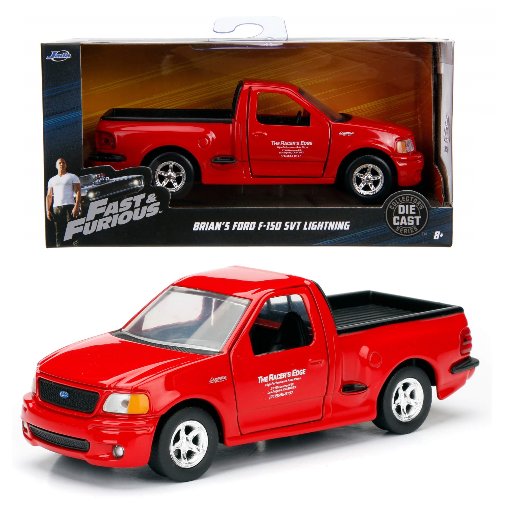 Brian 1999 Ford F-150 SVT Lightning Rápido y Furioso Jada Toys Escala 1:32
