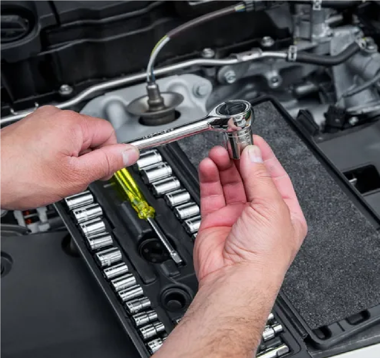 Juego De Dados Con Matraca Estuche Negro