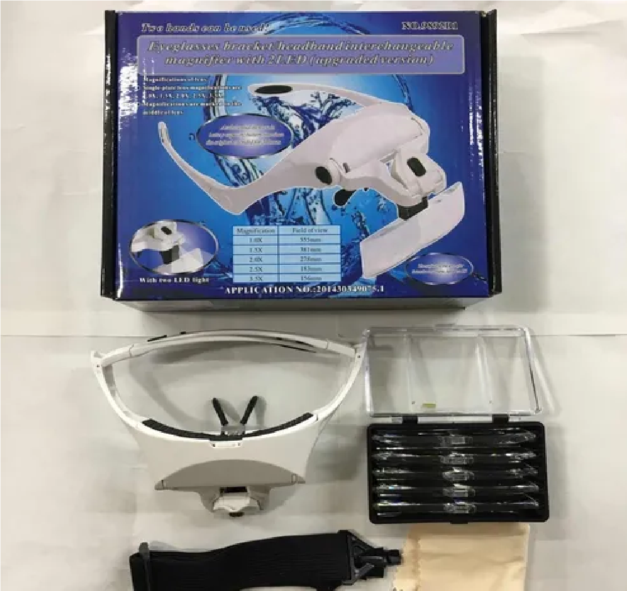 Lentes Lupa Luz Led Para Extensión De Pestañas,microblading