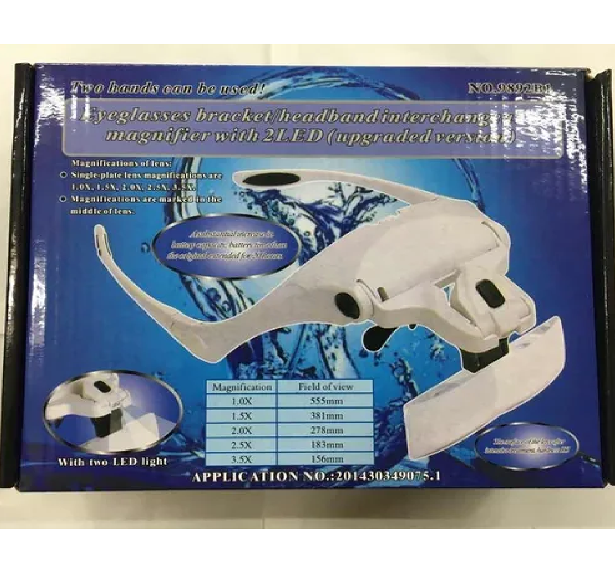 Lentes Lupa Luz Led Para Extensión De Pestañas,microblading