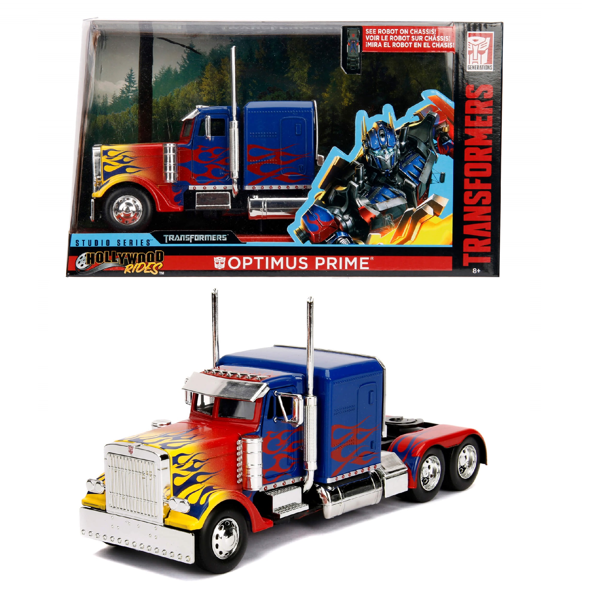 Trailer Transformers Optimus Prime T1 Western Star 5700 Jada Toys Escala 1:24