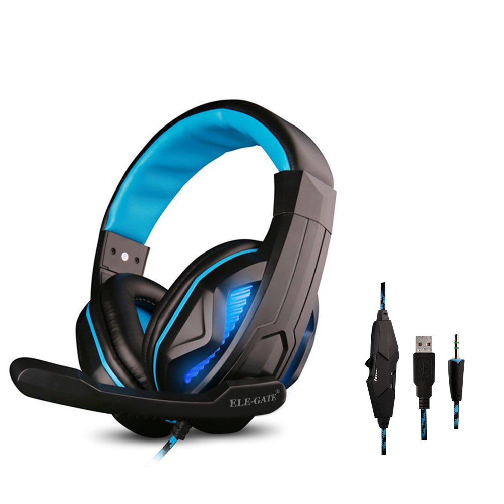 Audifonos Diadema Gamer Con Micrófono Led Videojuegos 5.1