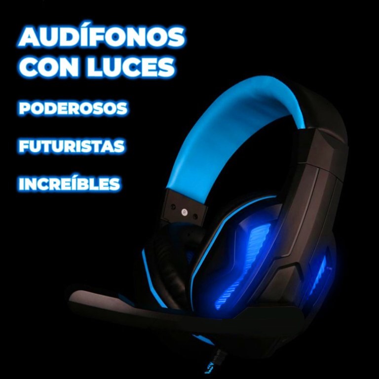 Audifonos Diadema Gamer Con Micrófono Led Videojuegos 5.1