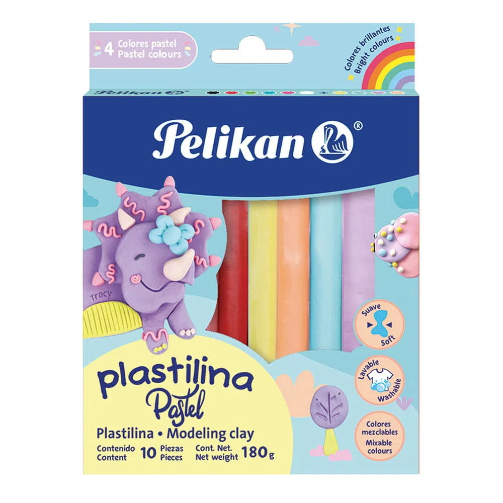 Plastilina PELIKAN 10 barras