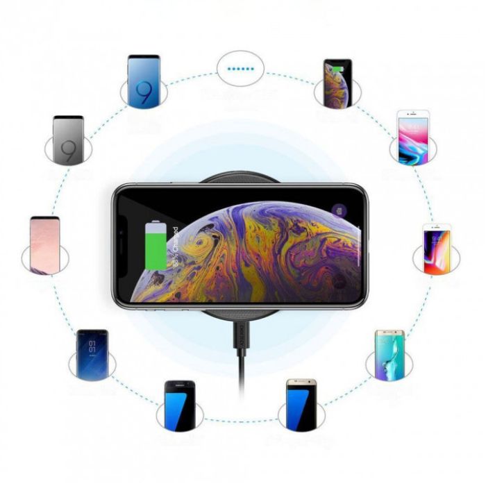 Cargador Inalámbrico Choetech Qi 15W Negro