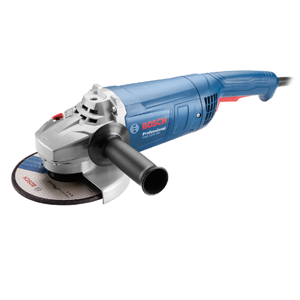 Esmeriladora Angular 7 pulgadas (180 mm) Bosch GWS 2200-180 2200 Watts Caja de cartón 