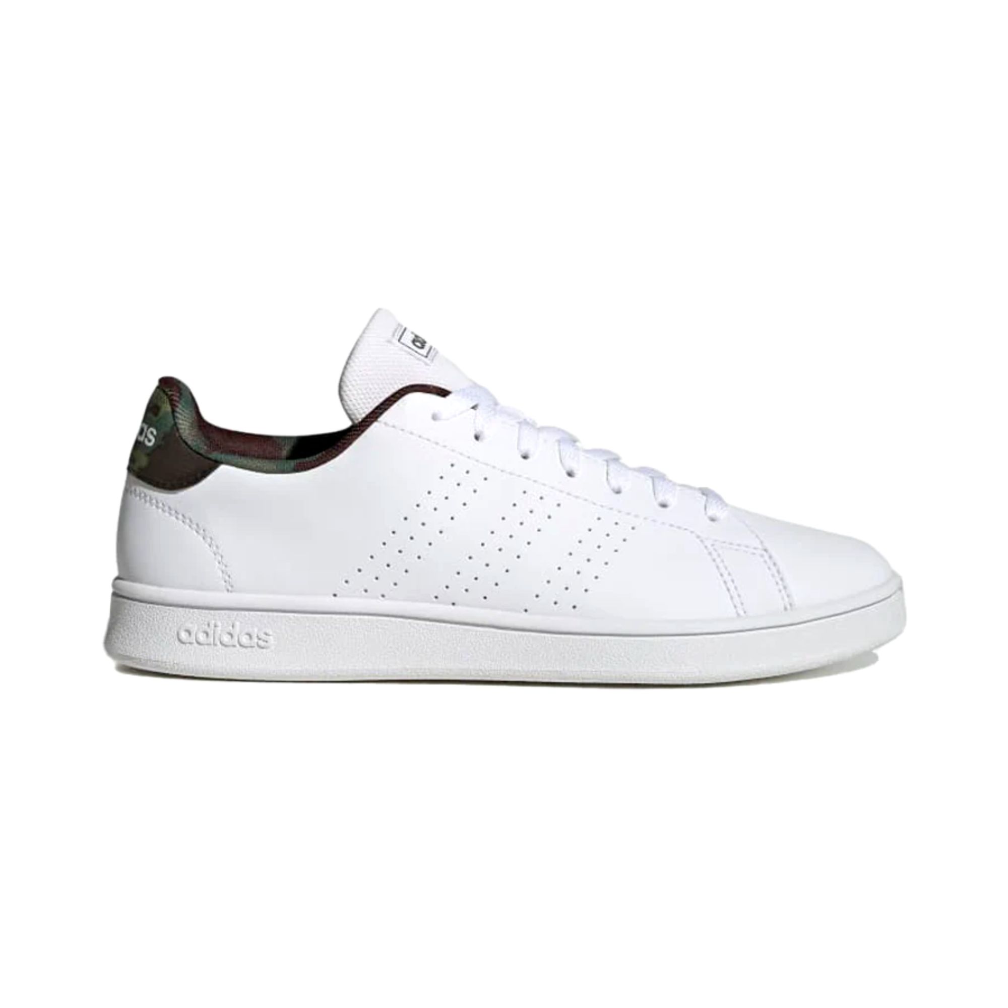 Tenis Adidas Advantage Base Blanco con Camuflaje Hombre Originales GW9283