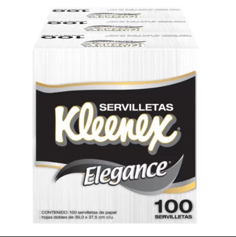 Servilletas Elegance Kleenex 612629 300 Pzas 