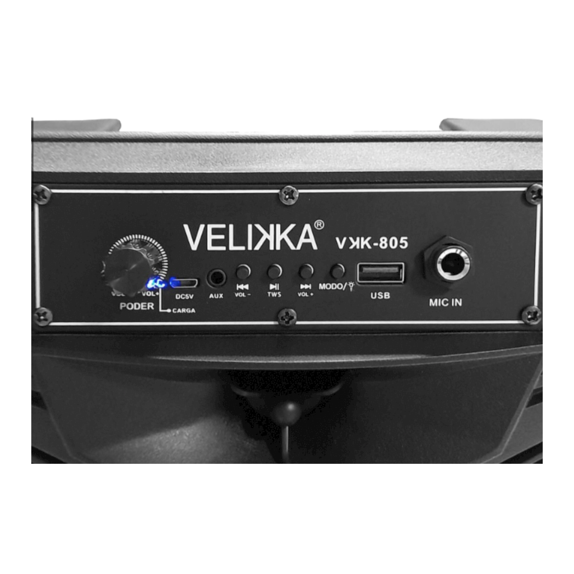 Bafle bocina bluetooth 8 pulgadas Velikka VKK-805 para karaoke