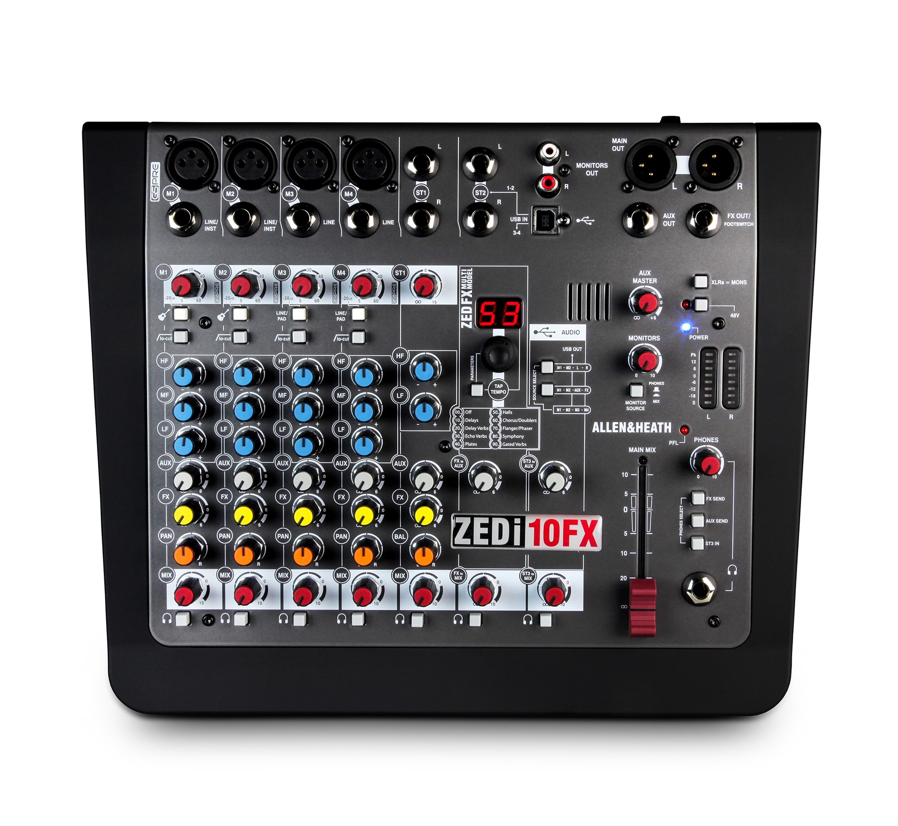 Mezcladora 10 Canales Allen & Heath Zedi-10fx Con Efectos