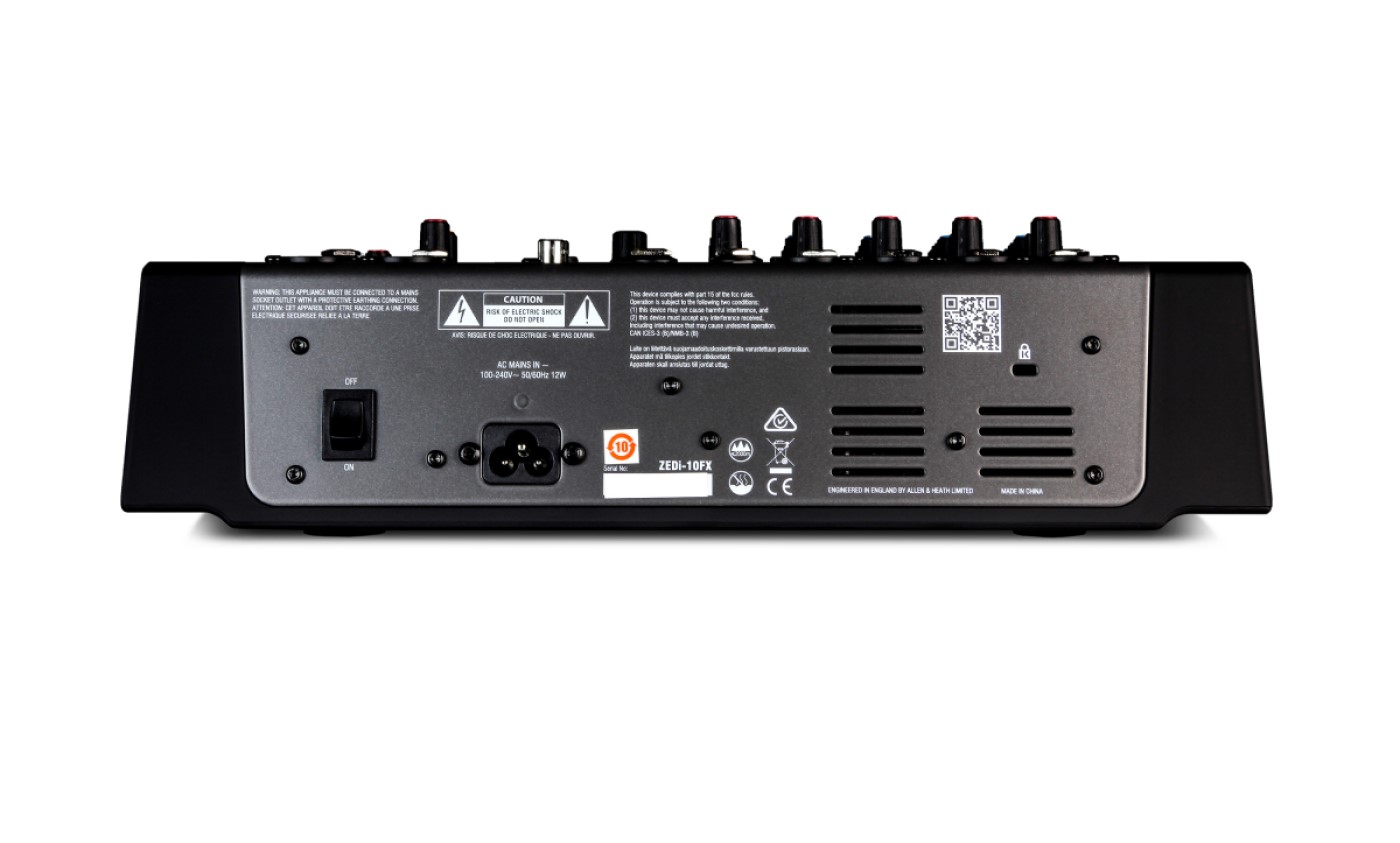 Mezcladora 10 Canales Allen & Heath Zedi-10fx Con Efectos