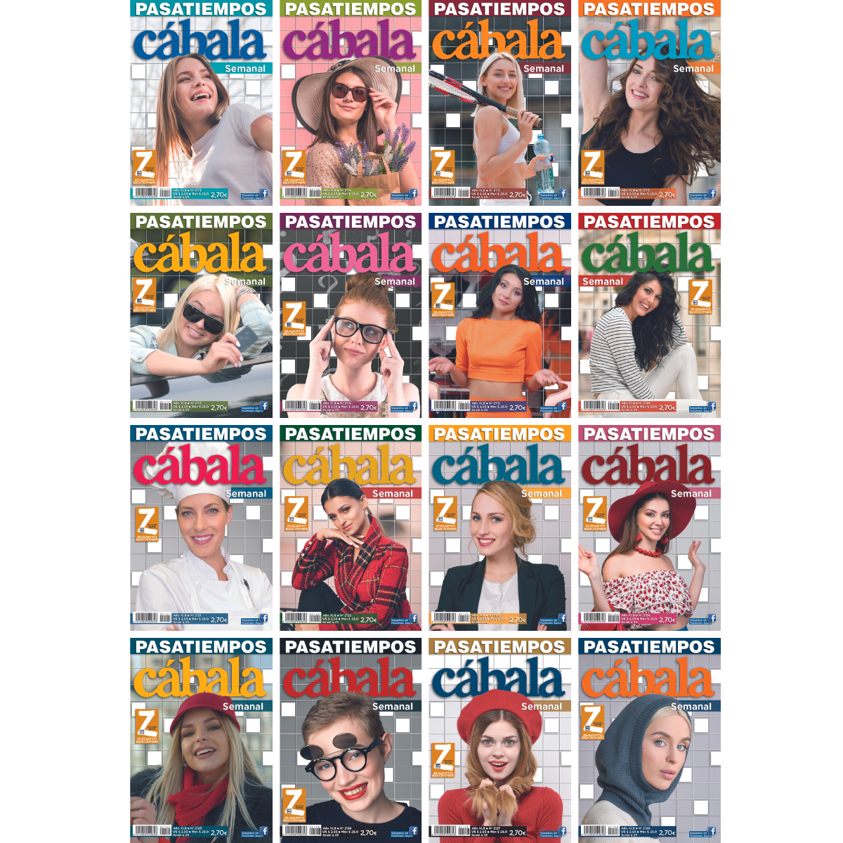 Pasatiempos Cábala Paquete 16 Revistas