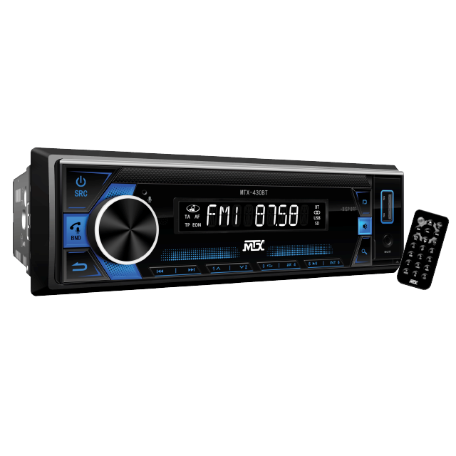 Autoestéreo Mtx Mtx-430bt Usb Bt Auxiliar Siri Con Ecualizador De 10 Bandas 