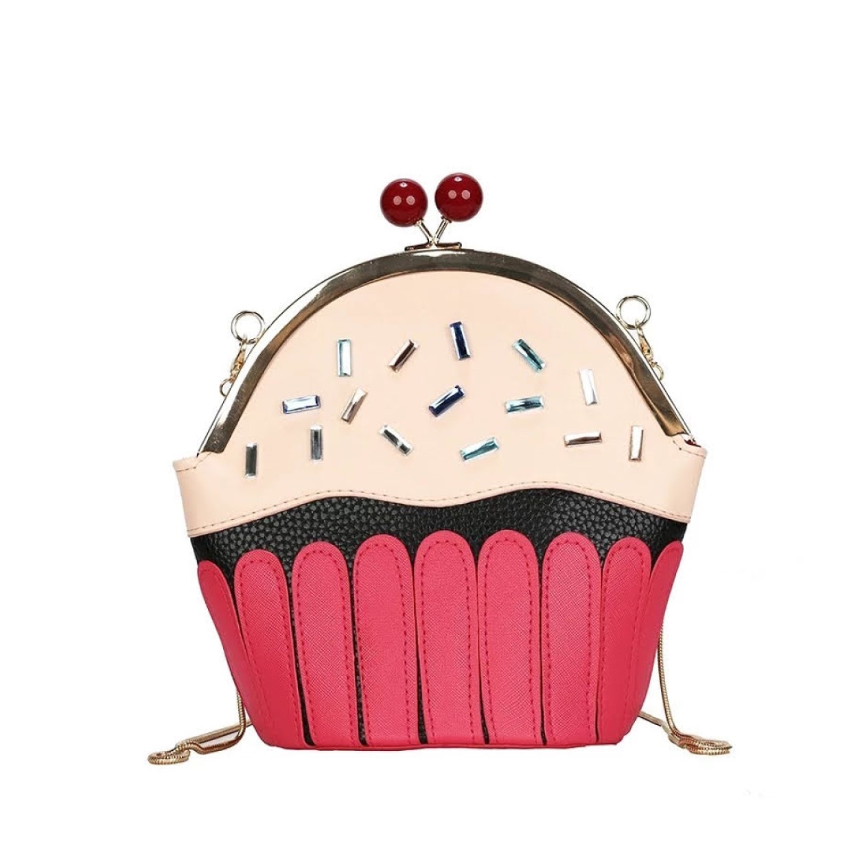 Bolsa con Forma de Cupcake Panque Crossbody Kawaii