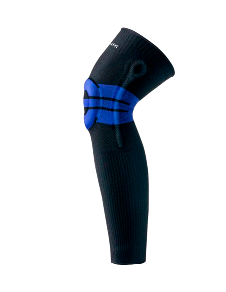 Par De Rodillera Elástica Compresión Con Aro de Silicona Larga Correr Maxfit Hx926