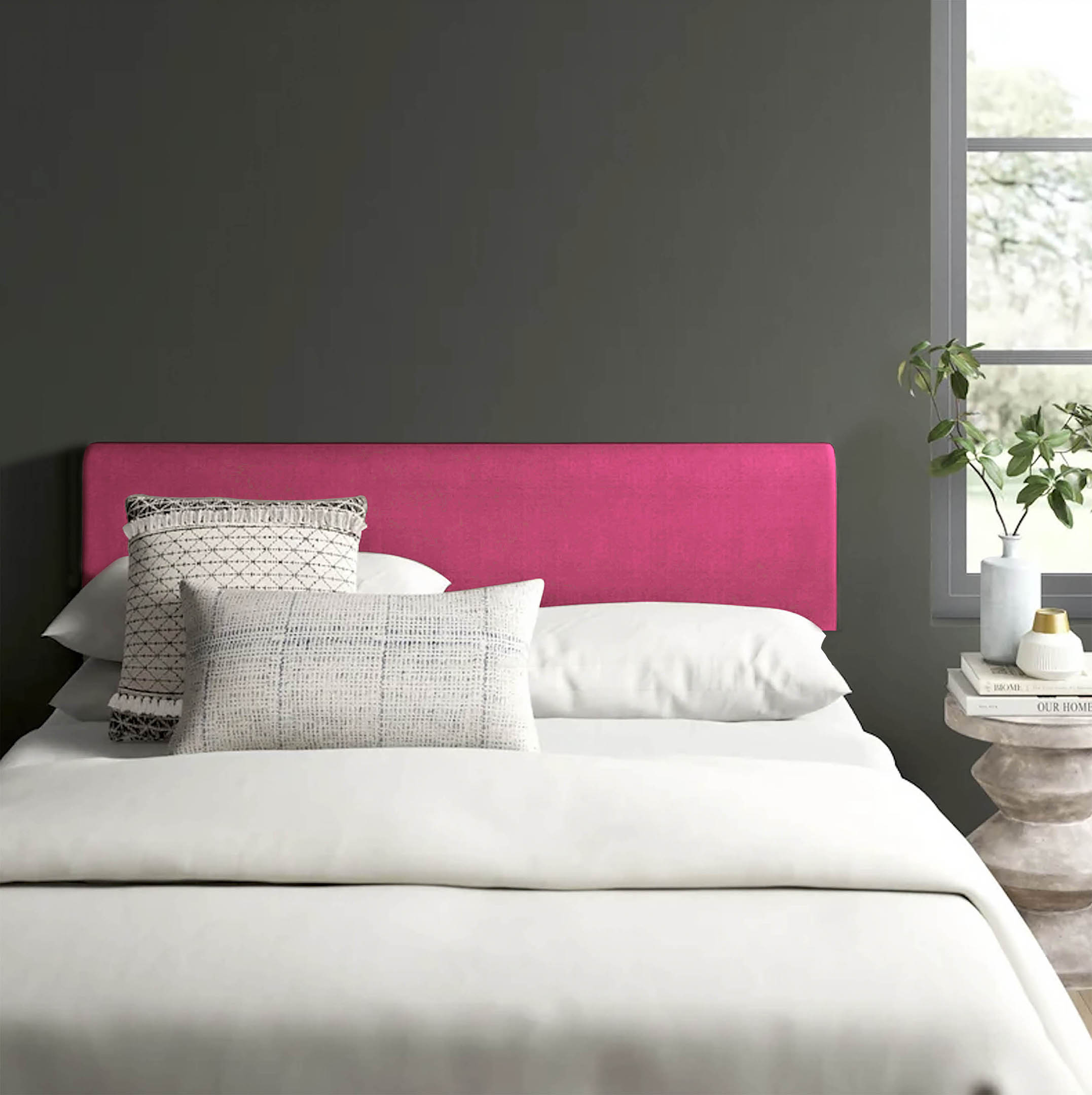 Cabecera Colgante King Size Económica - Fucsia