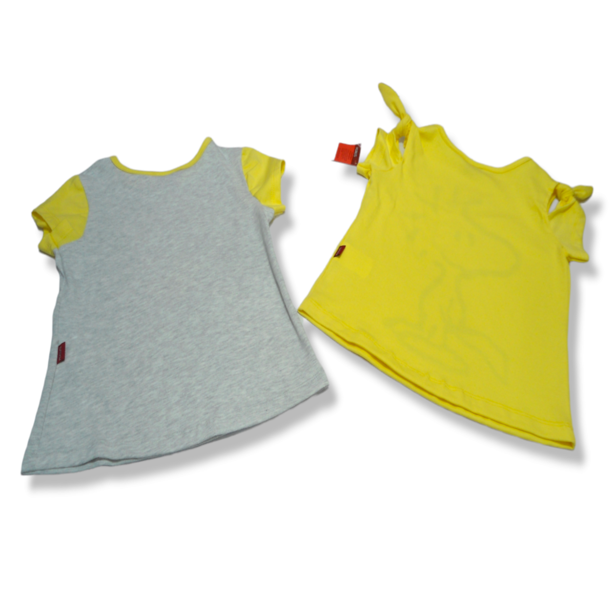 Set 2 Playeras Estampadas Snoopy & Bird Niñas 4 A 12 Años