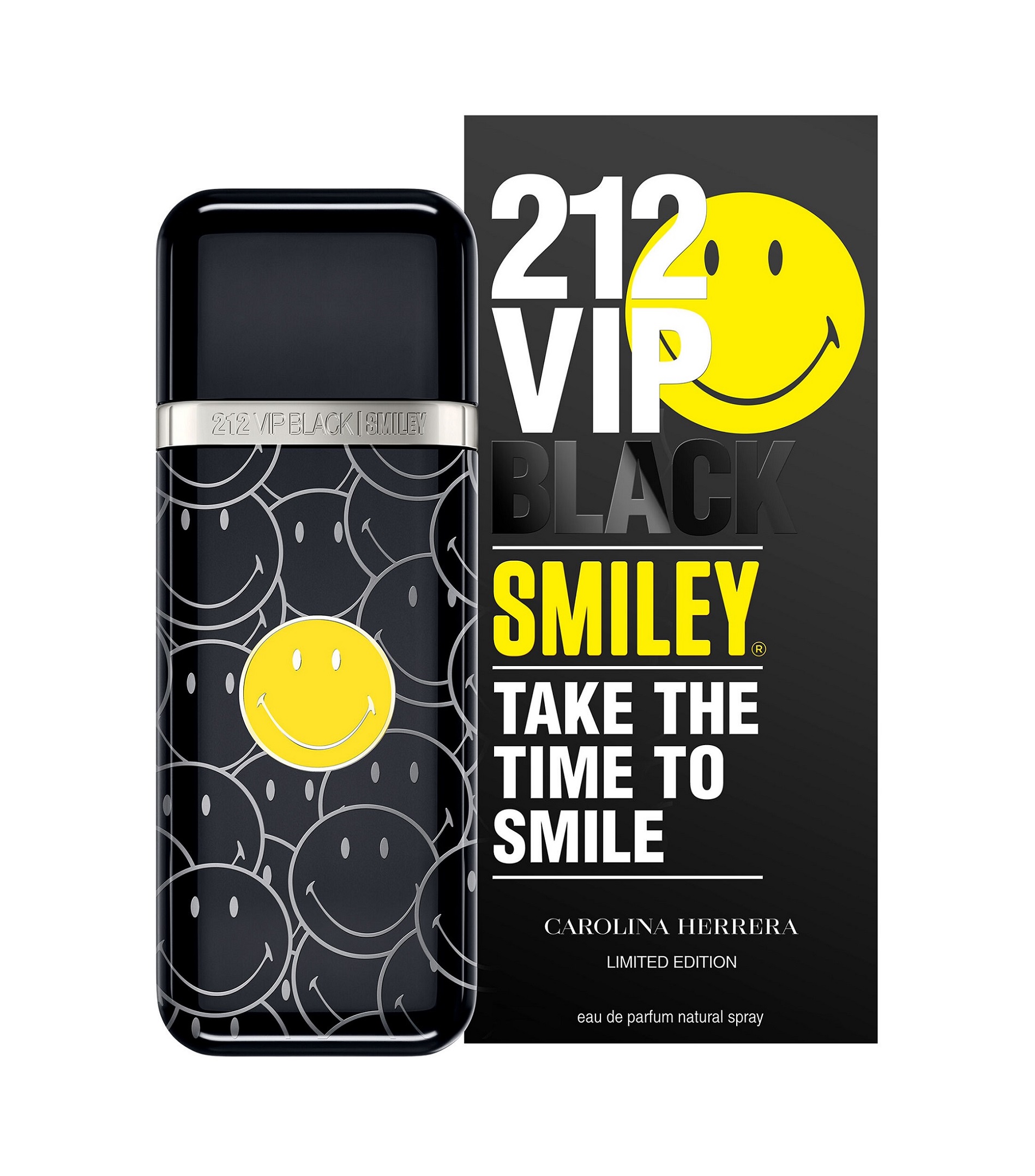 Perfume 212 Vip Black Smiley Men Eau de Parfum Spray Caballero 100 ml