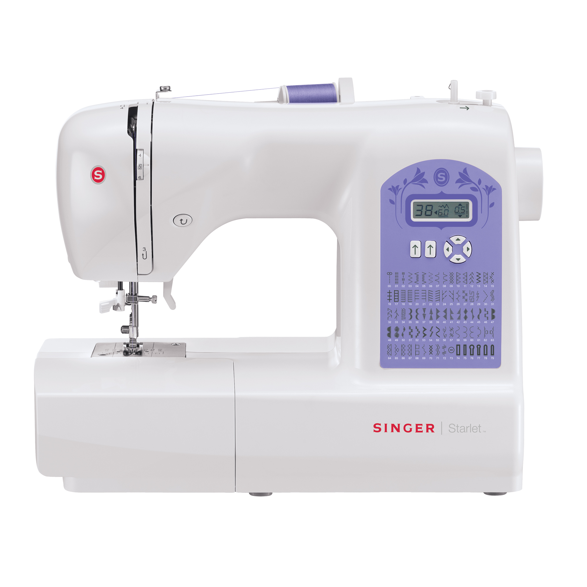 Máquina de coser Singer computarizada de 80 puntadas starlet 6680