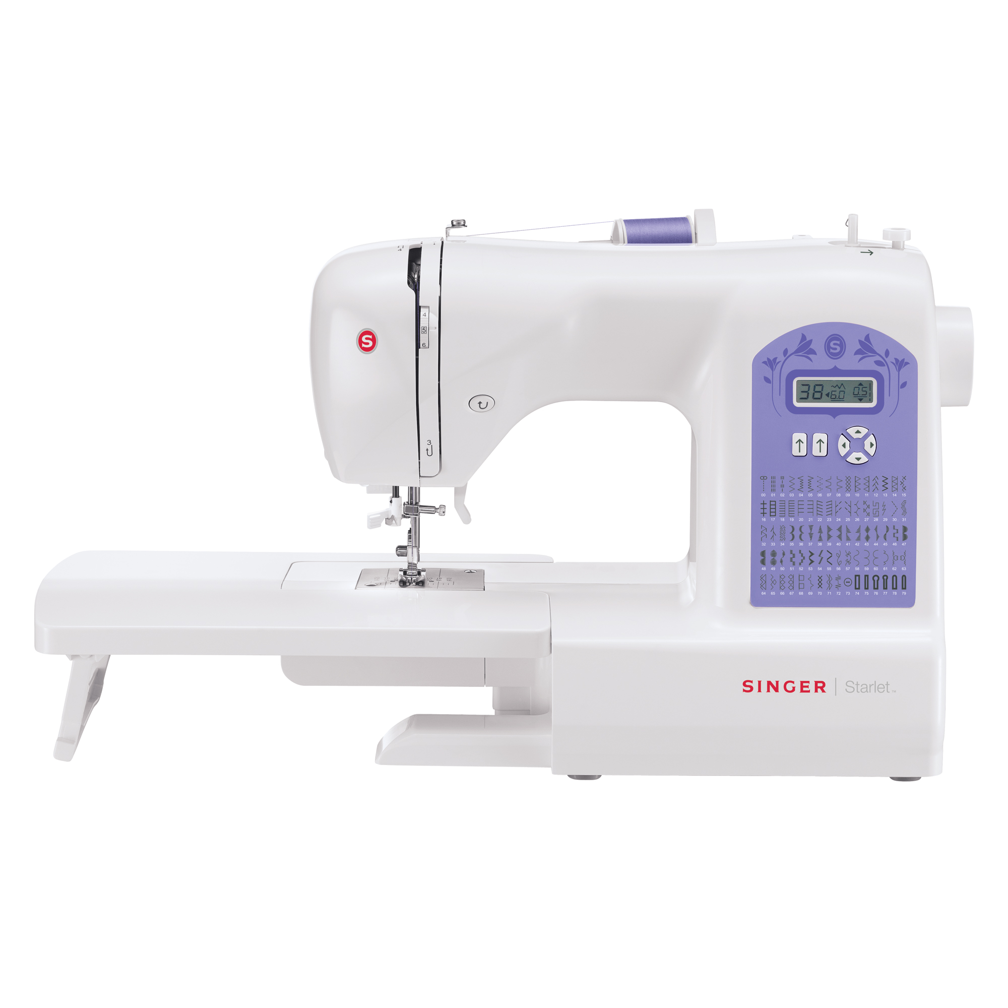 Máquina de coser Singer computarizada de 80 puntadas starlet 6680