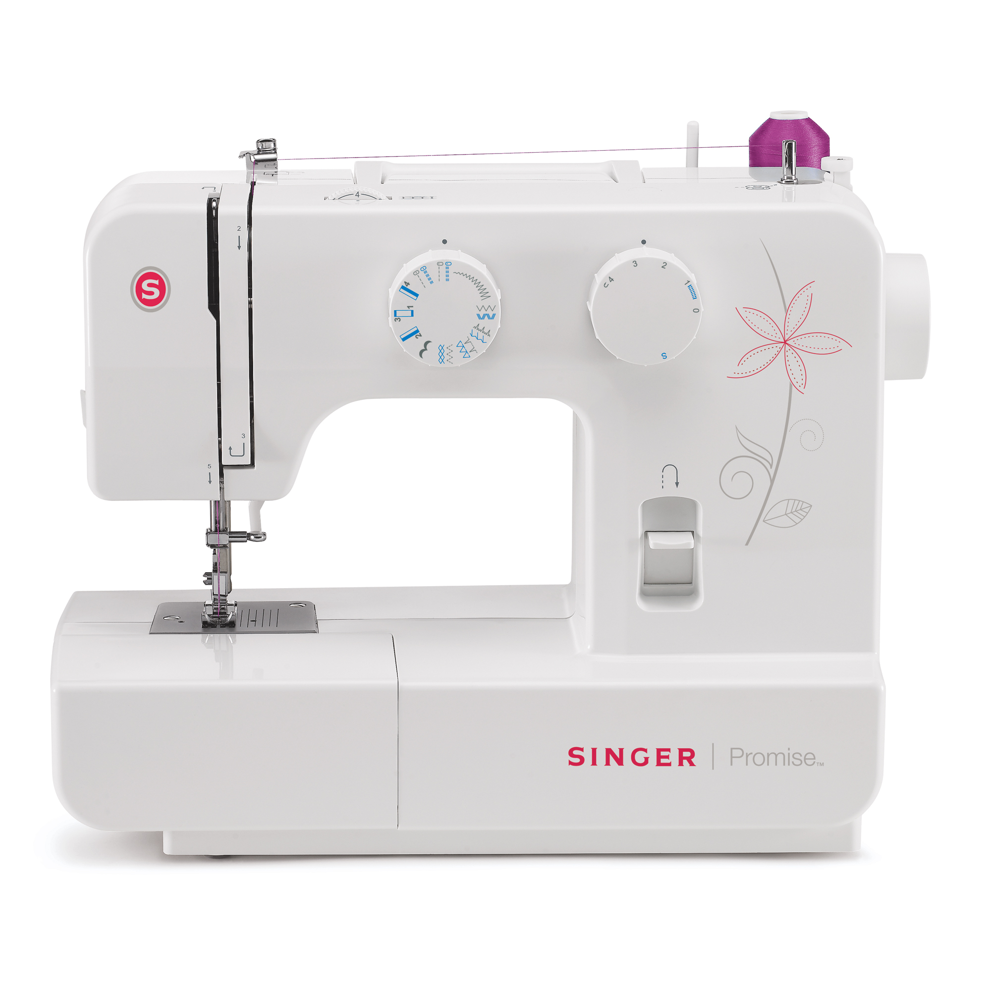 Máquina de coser Singer mecanica de 12 puntadas promise 1412