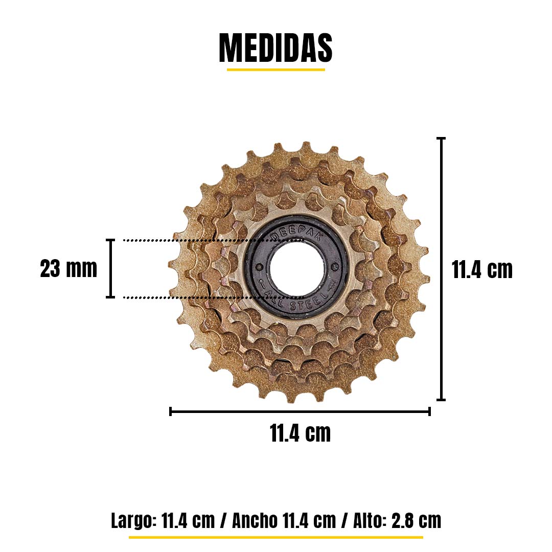 Sprocket Bicicleta Rueda Libre Estrella 6 Pasos Velocidades