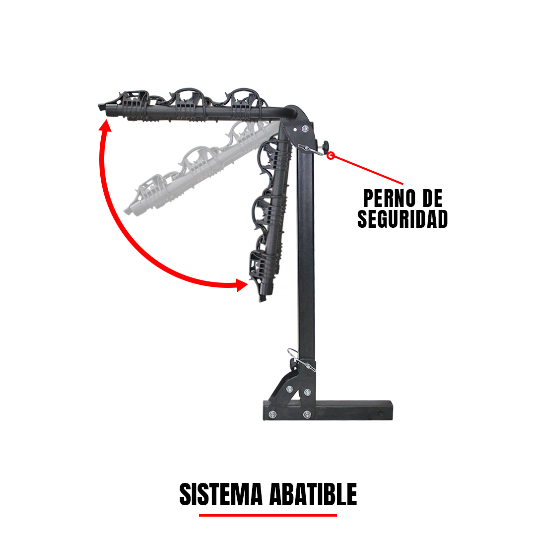 Rack Portabicicletas de Tirón 3 Bicicletas 