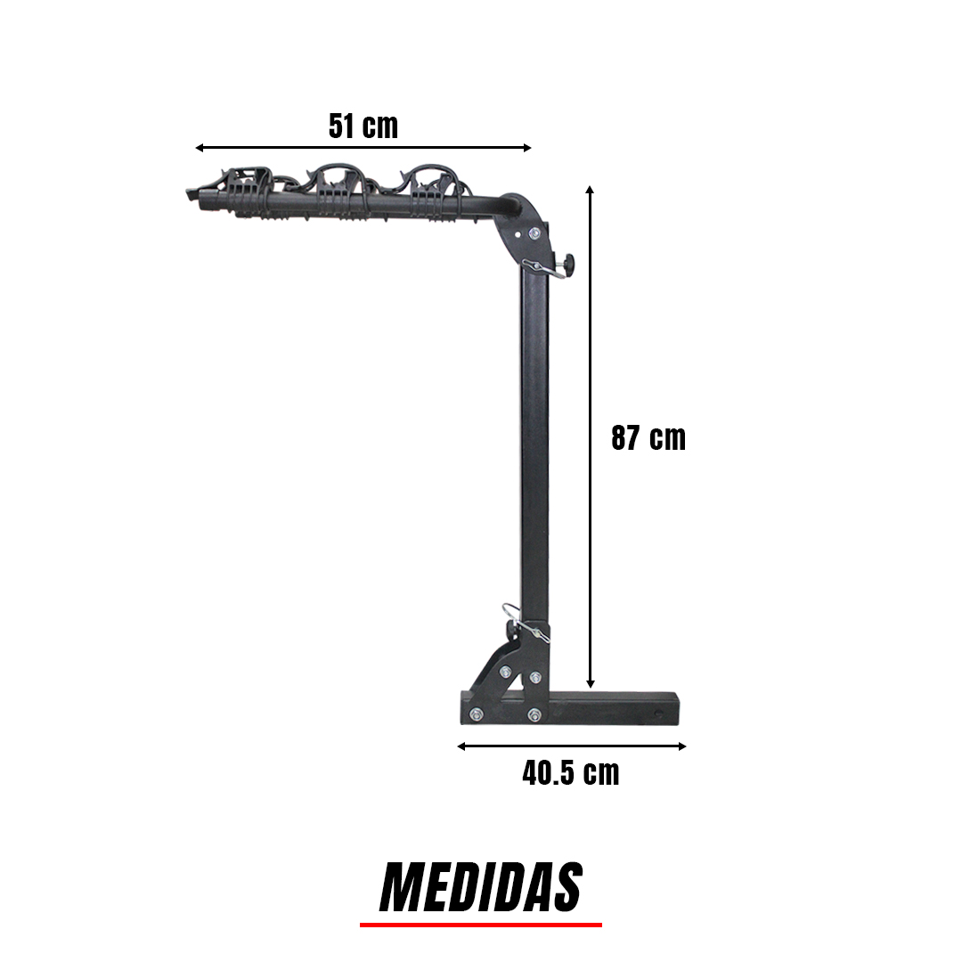 Rack Portabicicletas de Tirón 3 Bicicletas 