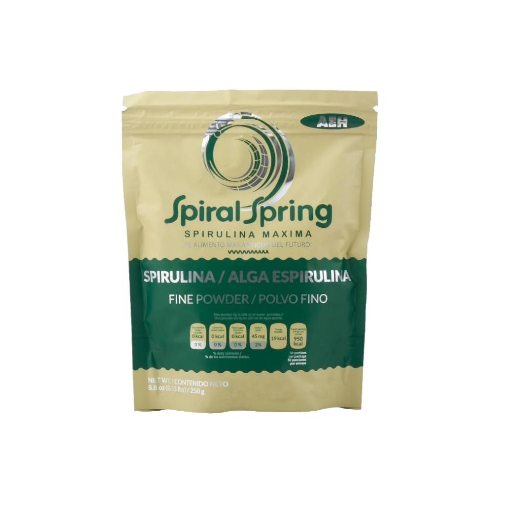 Espirulina Orgánica kosher Spiral Spring en polvo 250 gr