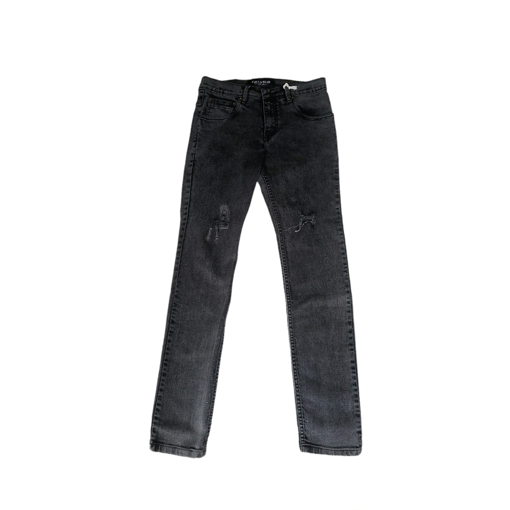 Pantalón De Mezclilla Skinny Pull And Bear Hombre Gris
