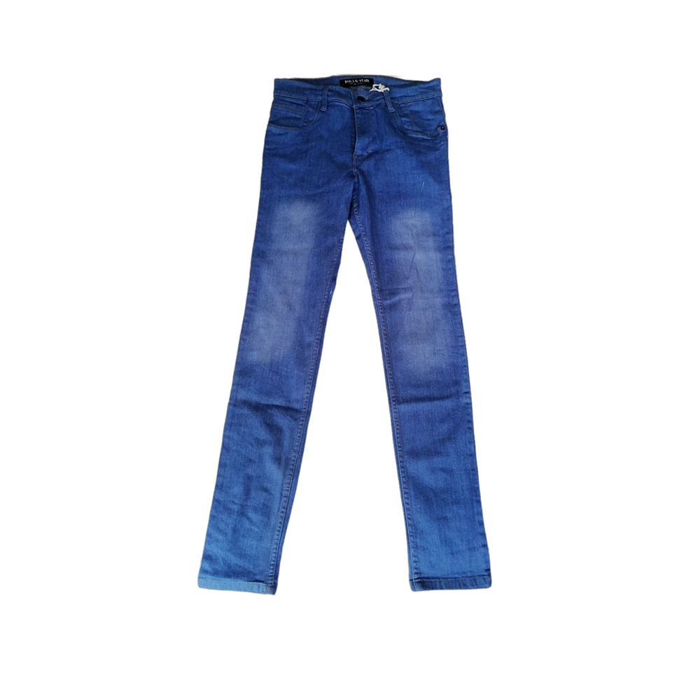Pantalón De Mezclilla Skinny Pull And Bear Hombre Azul Rey