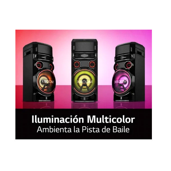 TORRE BOCINA VERTICAL LG RN7 CON ILUMINACIÓN BLUETOOTH