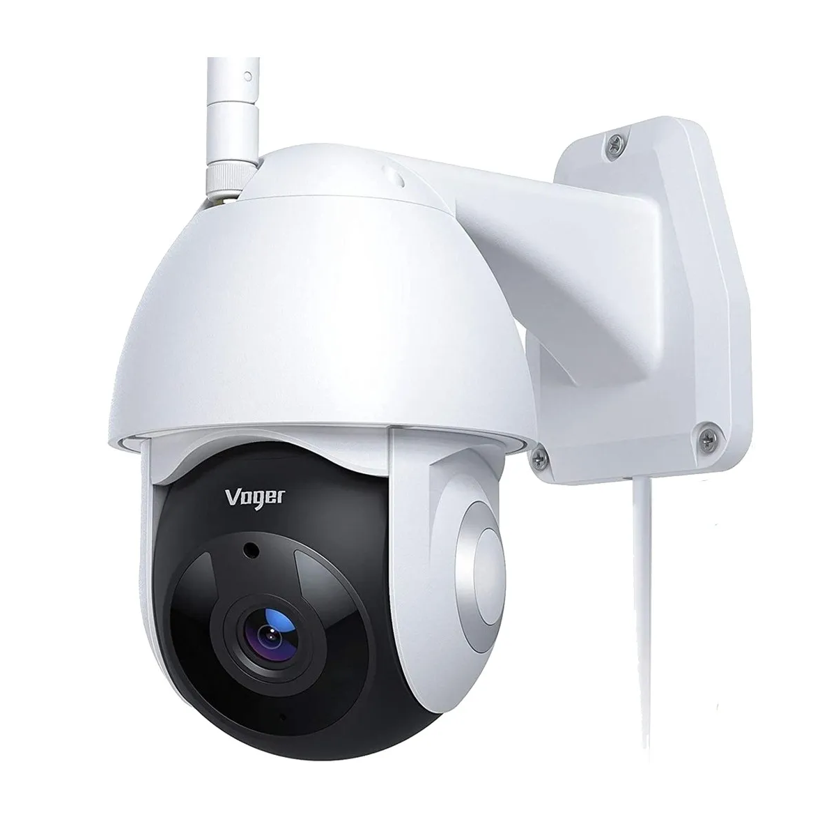 Camara de seguridad visión nocturna incluida Blanca