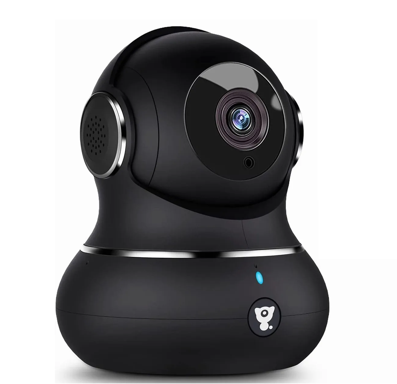 Cámara De Seguridad Wifi Visión Nocturna 1080p Negra