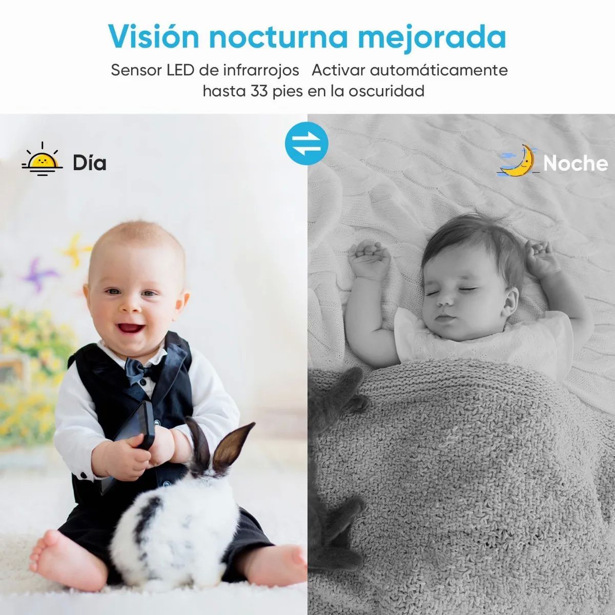 Cámara De Seguridad Wifi Visión Nocturna 1080p Negra