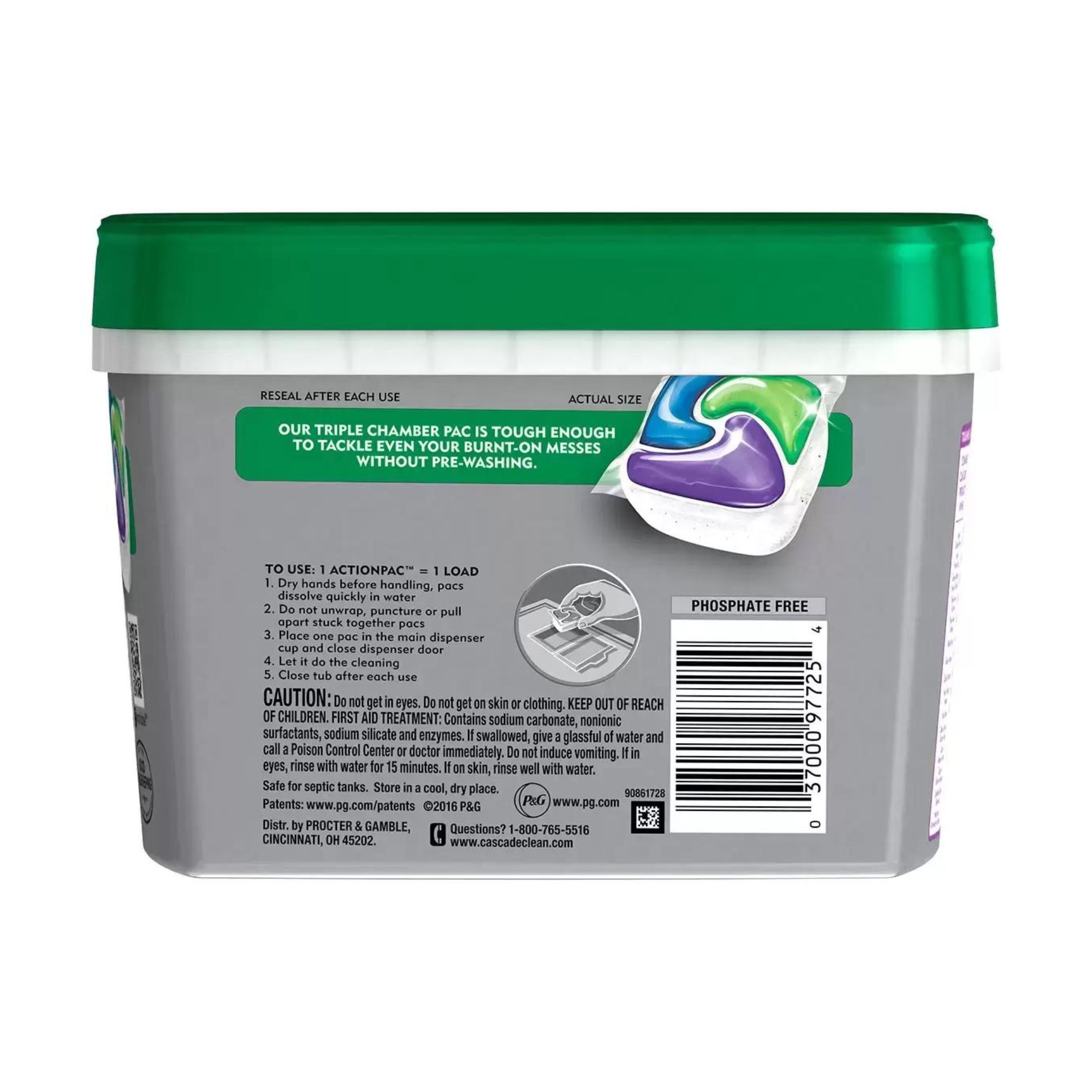 Detergente para Lavavajillas Cascade Platinum 48 Cápsulas