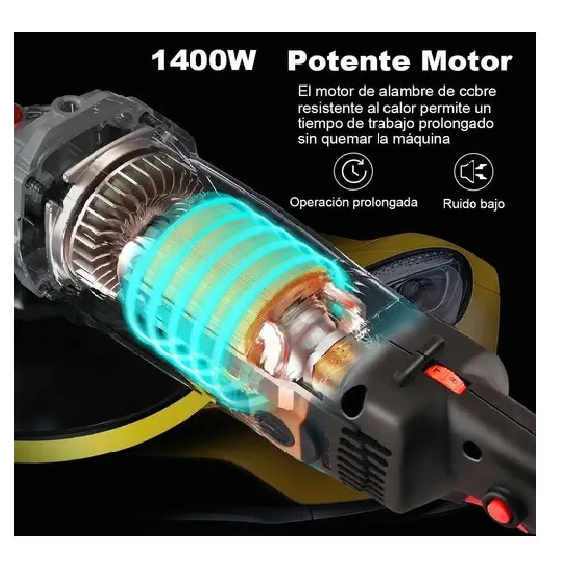 Pulidora Para Autos Motocicleta Pulido Lijado 180mm