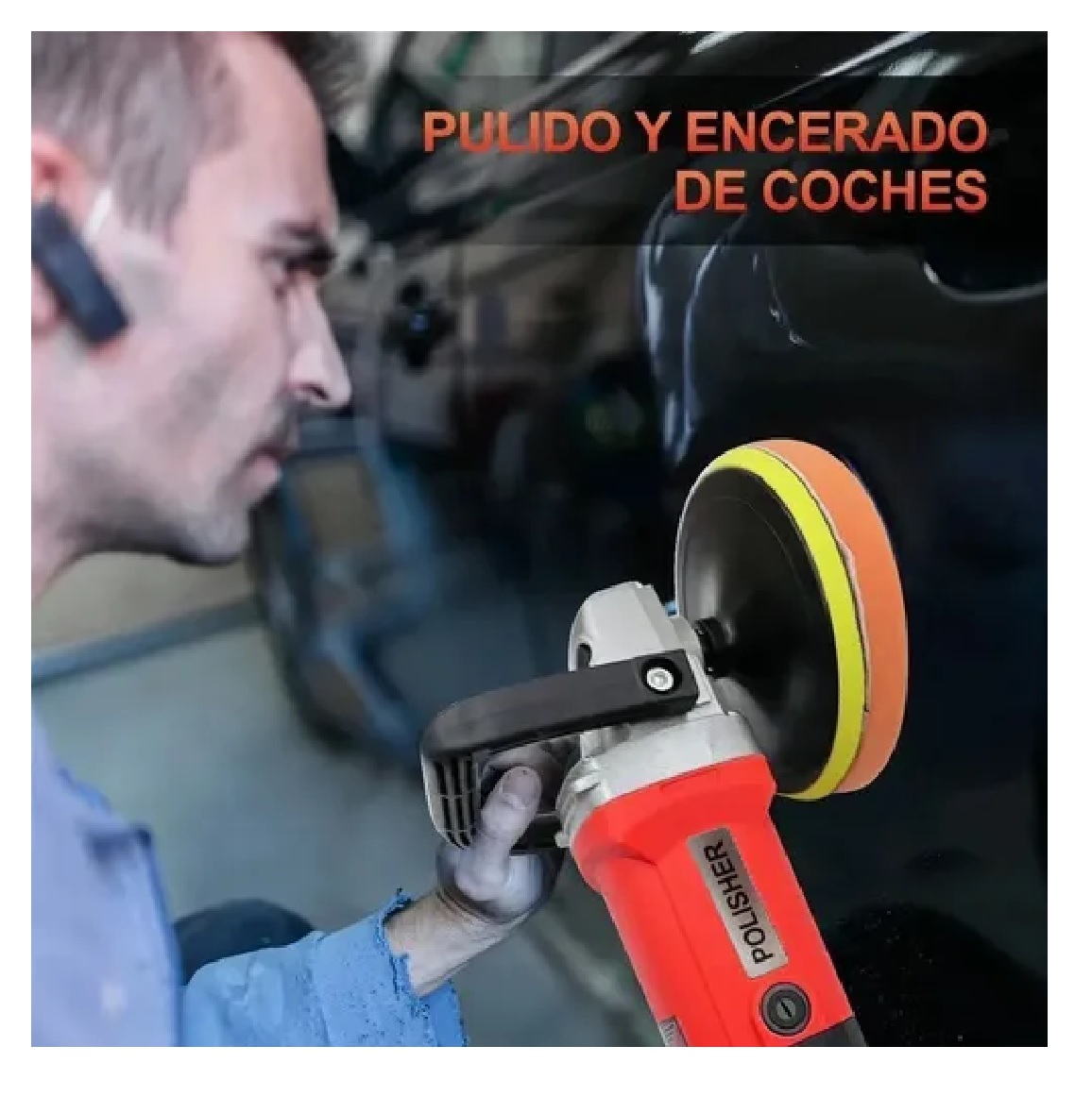Pulidora Para Autos Motocicleta Pulido Lijado 180mm