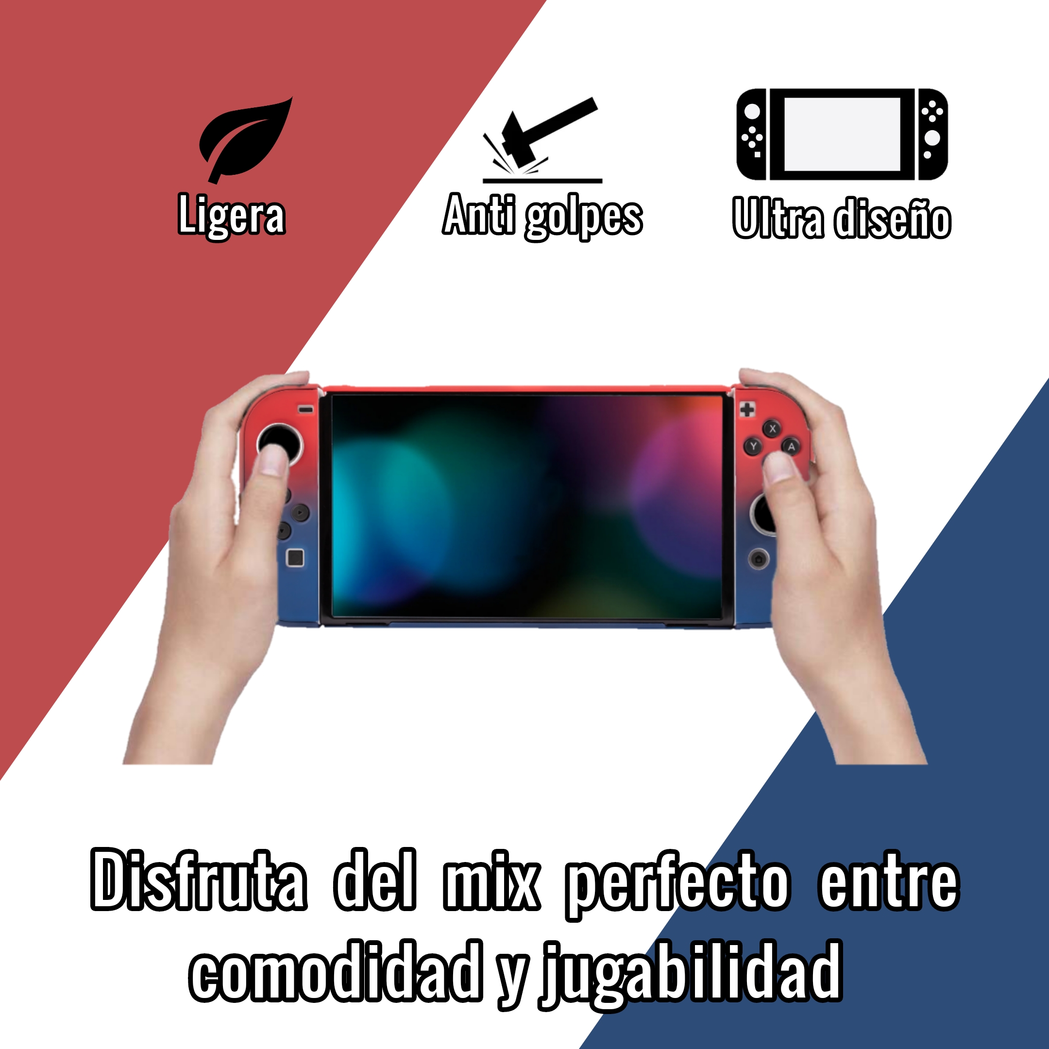 Funda Para Nintendo Switch Oled Carcasa Protector Antigolpes