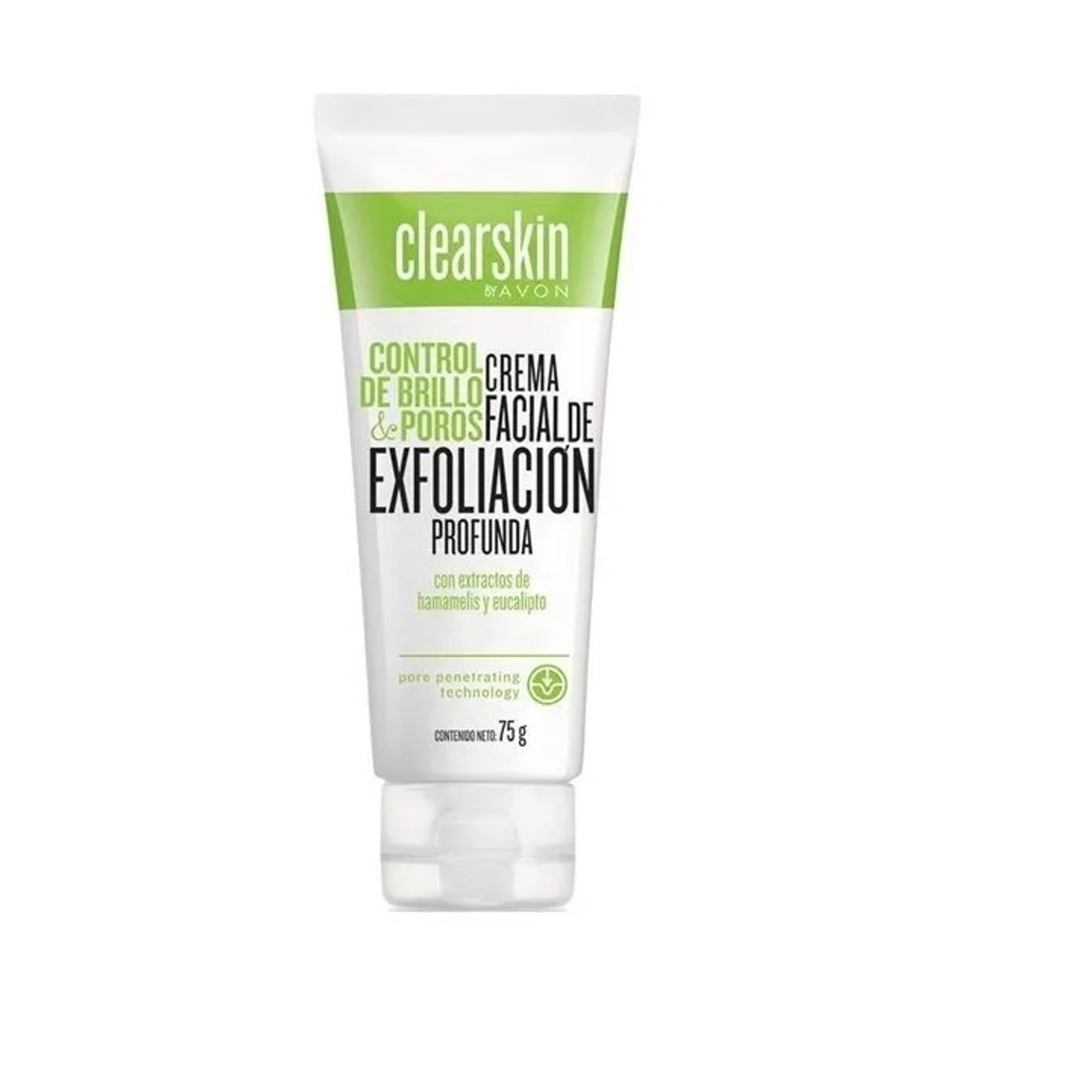 Crema Facial Exfoliación Profunda Clearskin Avon.