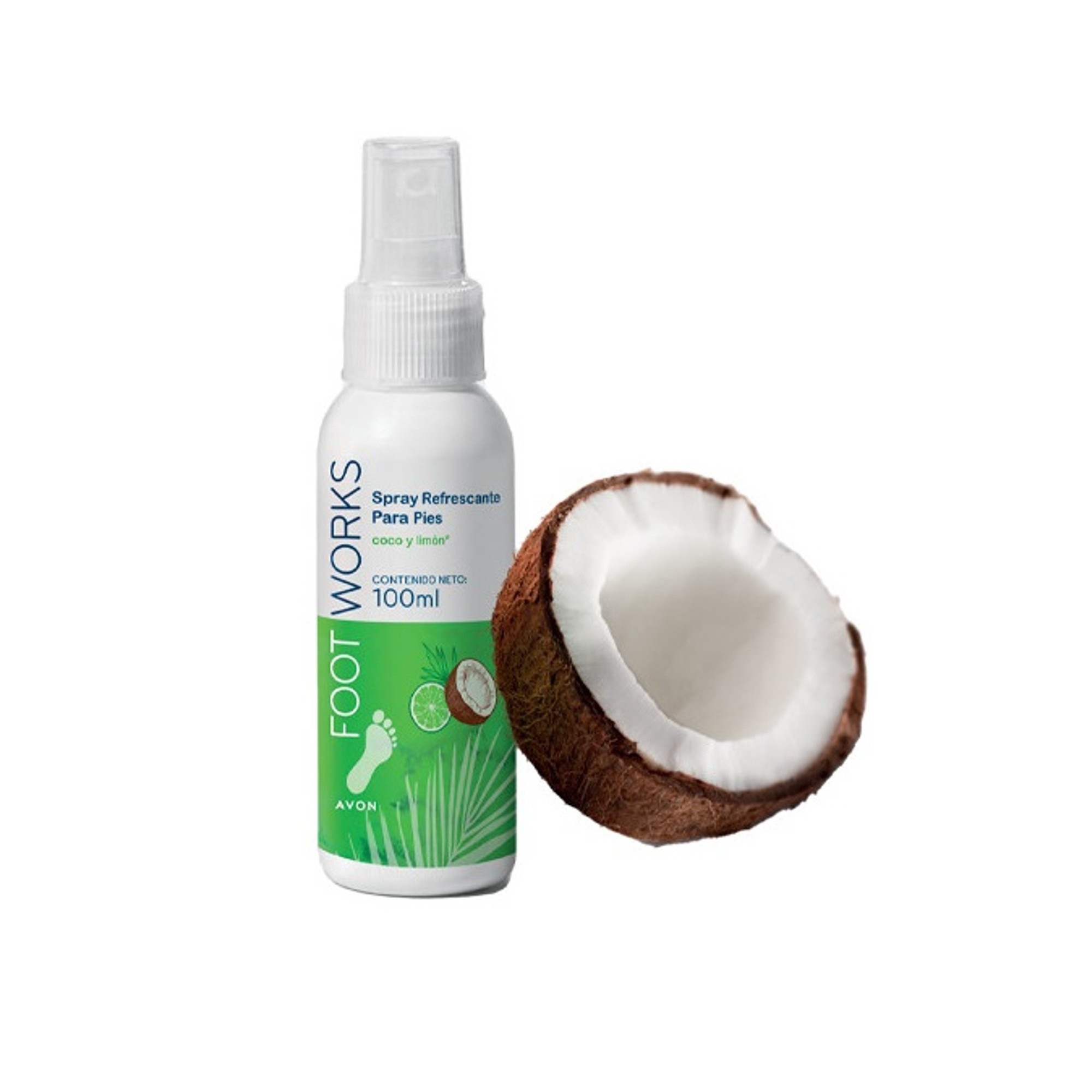 Desodorante Para Los Pies Coco Y Limón Foot Works Avon	.