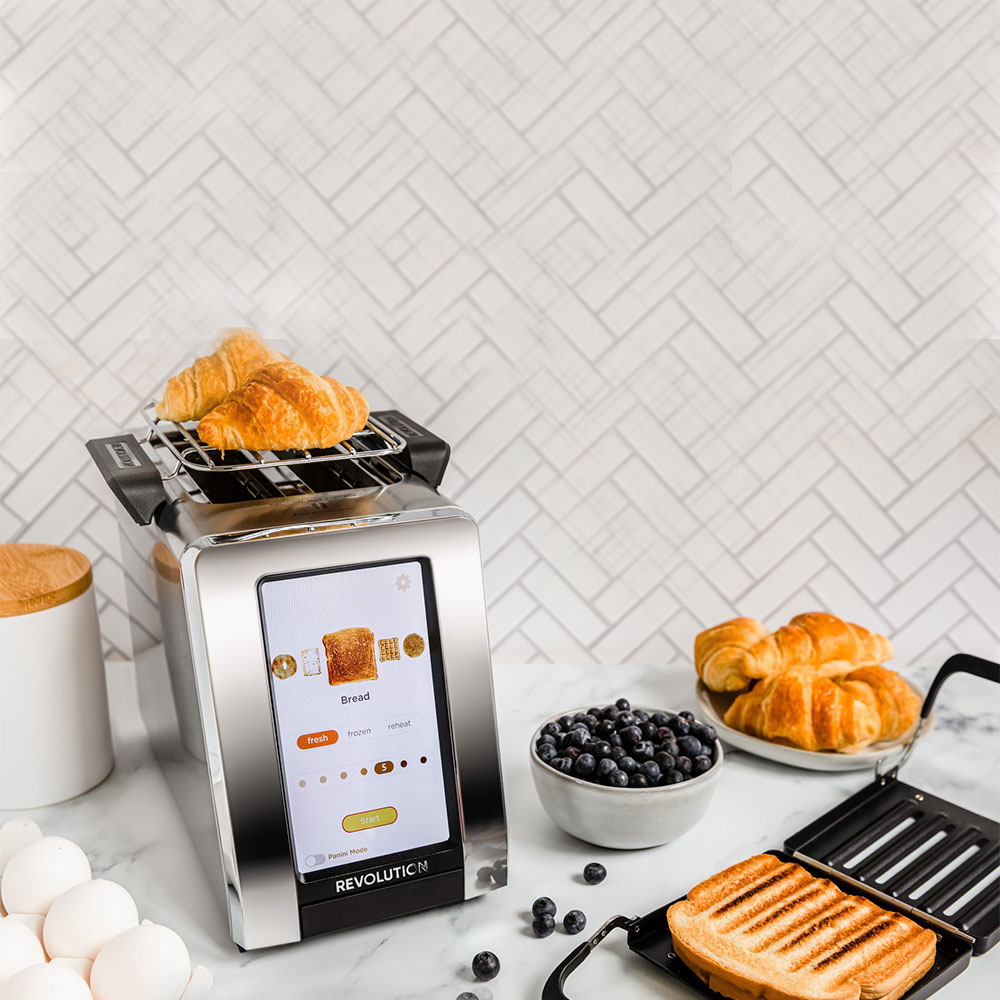 Kit Tostador Rev Cook R180 + Prensa para Panini+Parrilla Para Calentar