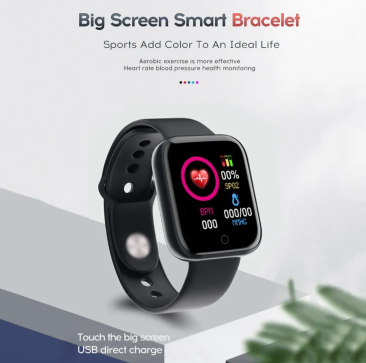 Smartwatch Reloj Inteligente D20 Y68 Gris Reloj Inteligente Bluetooth Contra Agua 