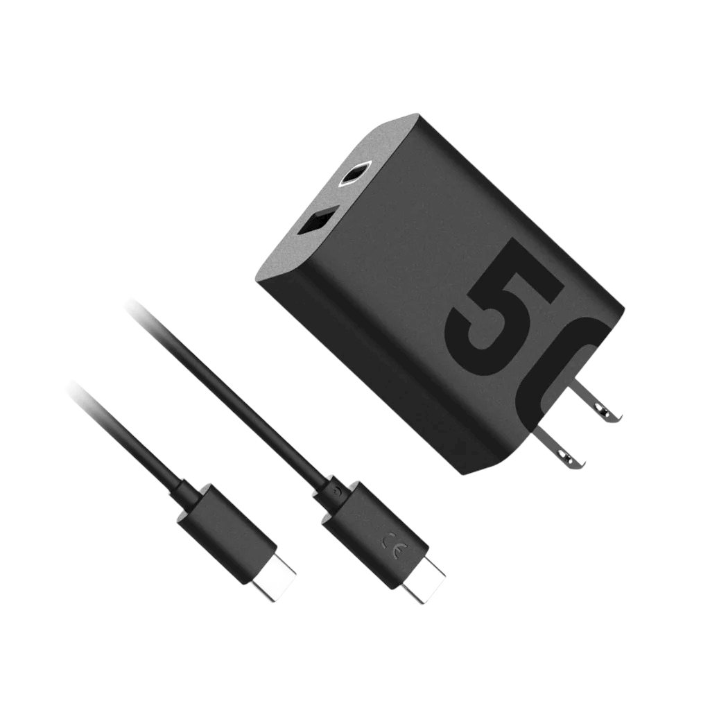 Cargador de Pared Turbo Power 50w + Cable TC2 1M 2022 Motorola Original