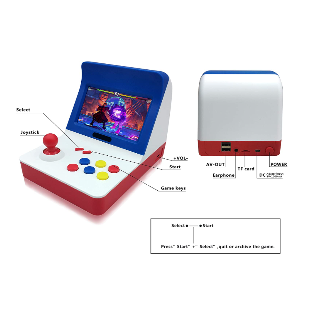 Consola Retro Arcade - 3000 Juegos Retro - 2 Controles - Mario World, KOF, Zelda