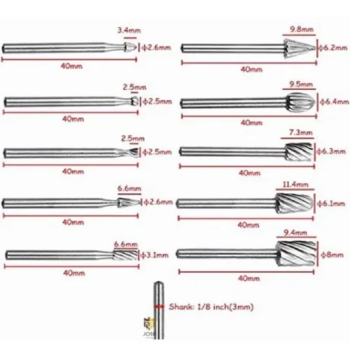 Kit Brocas Grabado Tallado En Madera Dremel Titanio