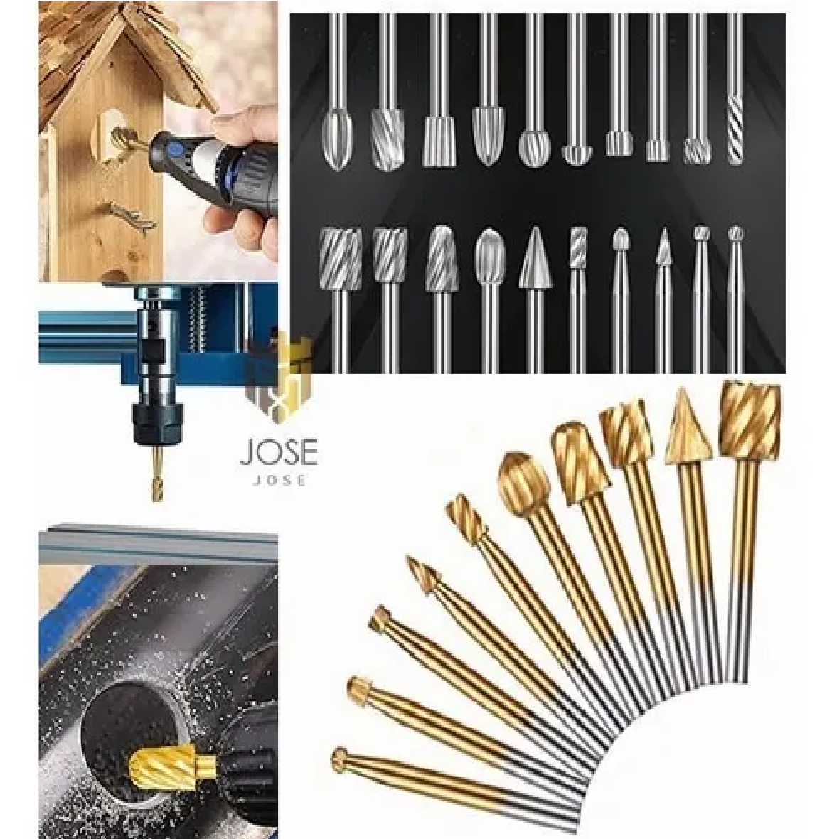 Kit Brocas Grabado Tallado En Madera Dremel Titanio