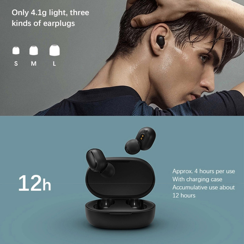 Xiaomi Redmi AirDots 2 Audífonos inalámbricos, Bluetooth 5,0, auriculares internos estéreo con microfono